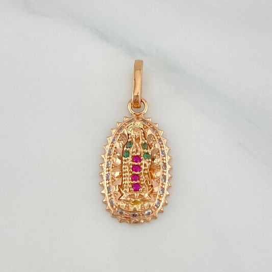 Dije Virgen Guadalupe 1.45 g / 2.3 cm Oro Rosa 18K