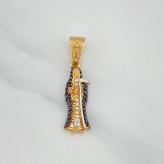 Dije Santa Muerte 2.5 g / 3 cm Tres Oros 18K