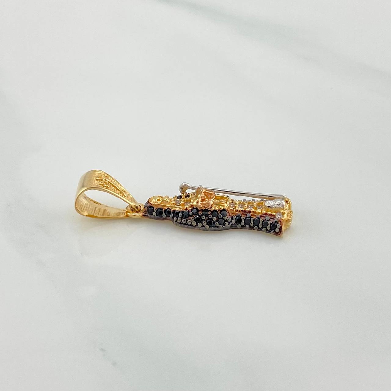 Dije Santa Muerte 2.5 g / 3 cm Tres Oros 18K