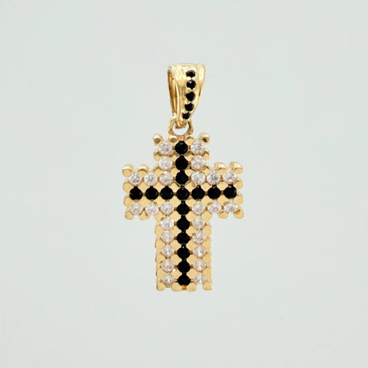 Dije Cruz Puntos 2.4 g / 2.5 cm Oro Amarillo 18K