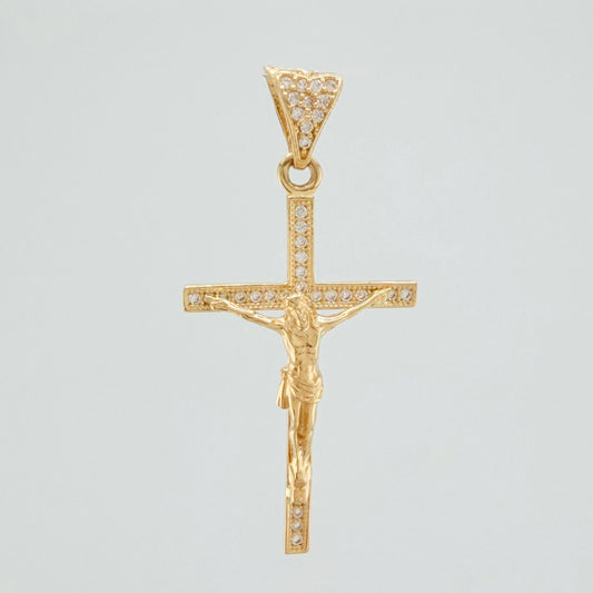 Dije Cruz Cristo 2.5 g / 4 cm Oro Amarillo 18K