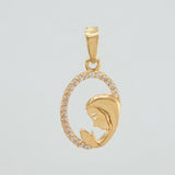 Dije Virgen Maria 1.05 g / 2.5 cm Oro Amarillo 18K
