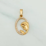 Dije Virgen Maria 1.05 g / 2.5 cm Oro Amarillo 18K