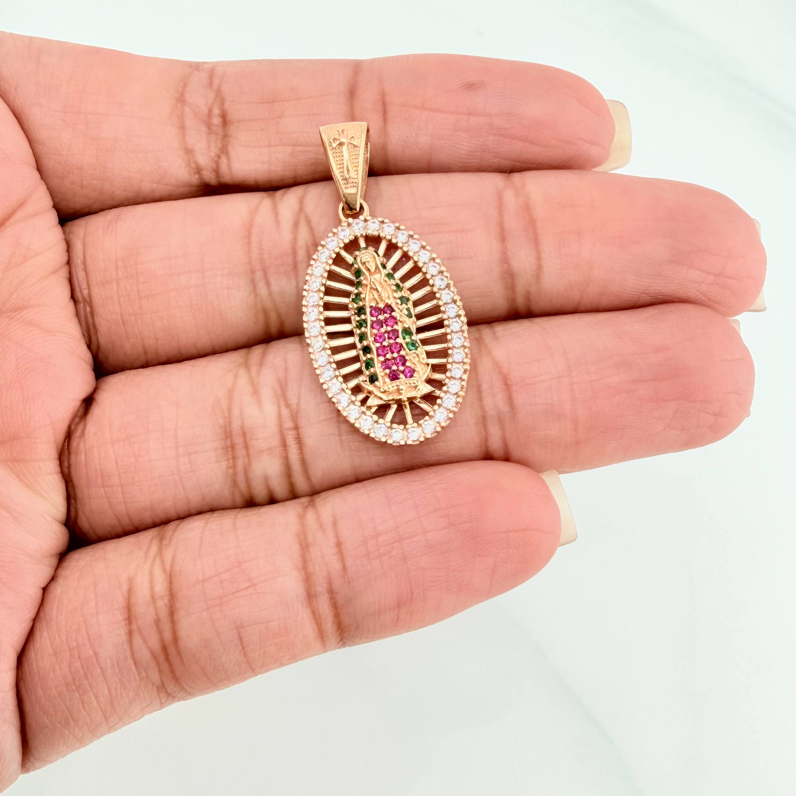 Dije Virgen Guadalupe 3.55 g / 3.2 cm Oro Amarillo 18K
