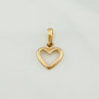 Dije Silueta Corazon 0.6 g / 1.7 cm Oro Amarillo 18K