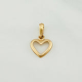 Dije Silueta Corazon 0.6 g / 1.7 cm Oro Amarillo 18K