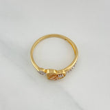 Anillo Corazon 15S 2.15 g / T7 1/4 Tres Oros 18K