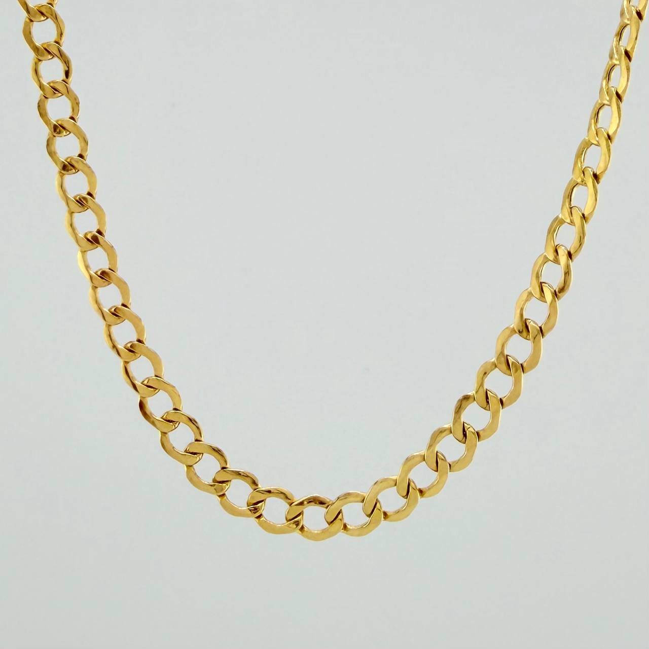 Cadena Cubana 9.35gr / 64.8cm / 4.33mm Oro Amarillo +1 18K $