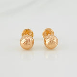 Topos Bola Diamantada 0.65g / 6mm Oro Rosa 18K