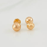 Topos Bola Diamantada 0.65g / 6mm Oro Rosa 18K