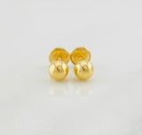 Topos Bola Lisa 0.5g / 5mm Oro Amarillo 18K
