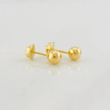 Topos Bola Lisa 0.5g / 5mm Oro Amarillo 18K