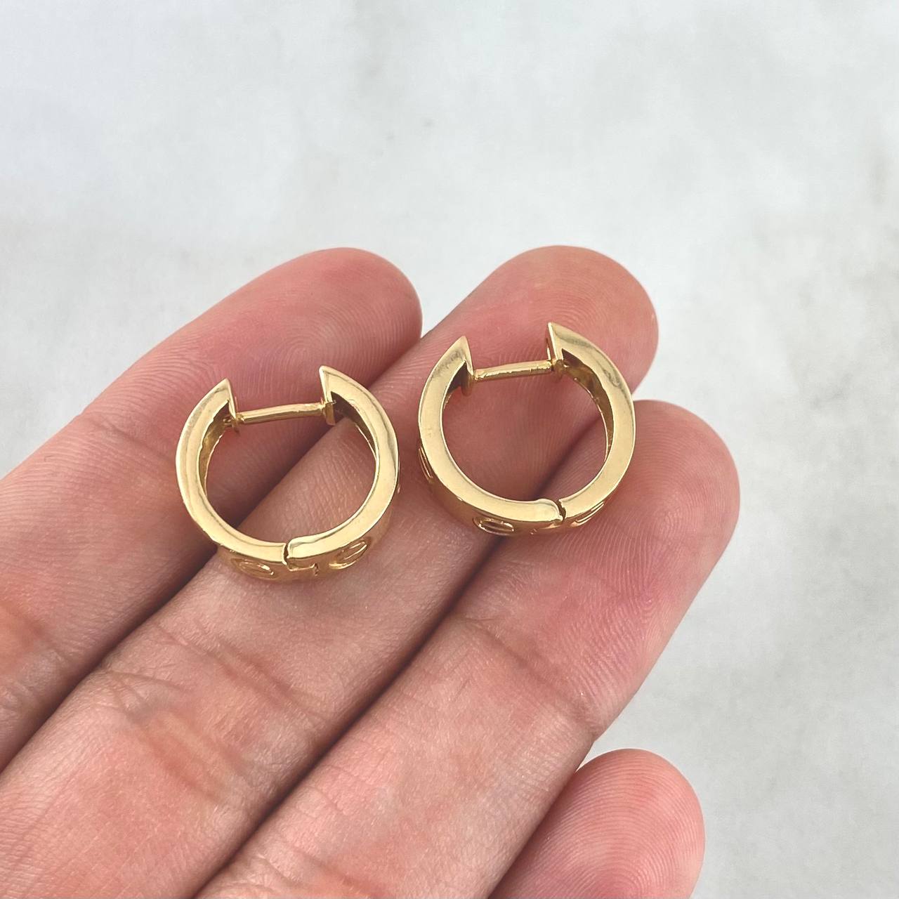 Candongas Tornillo 4.45gr / 1.5cm / Oro Amarillo