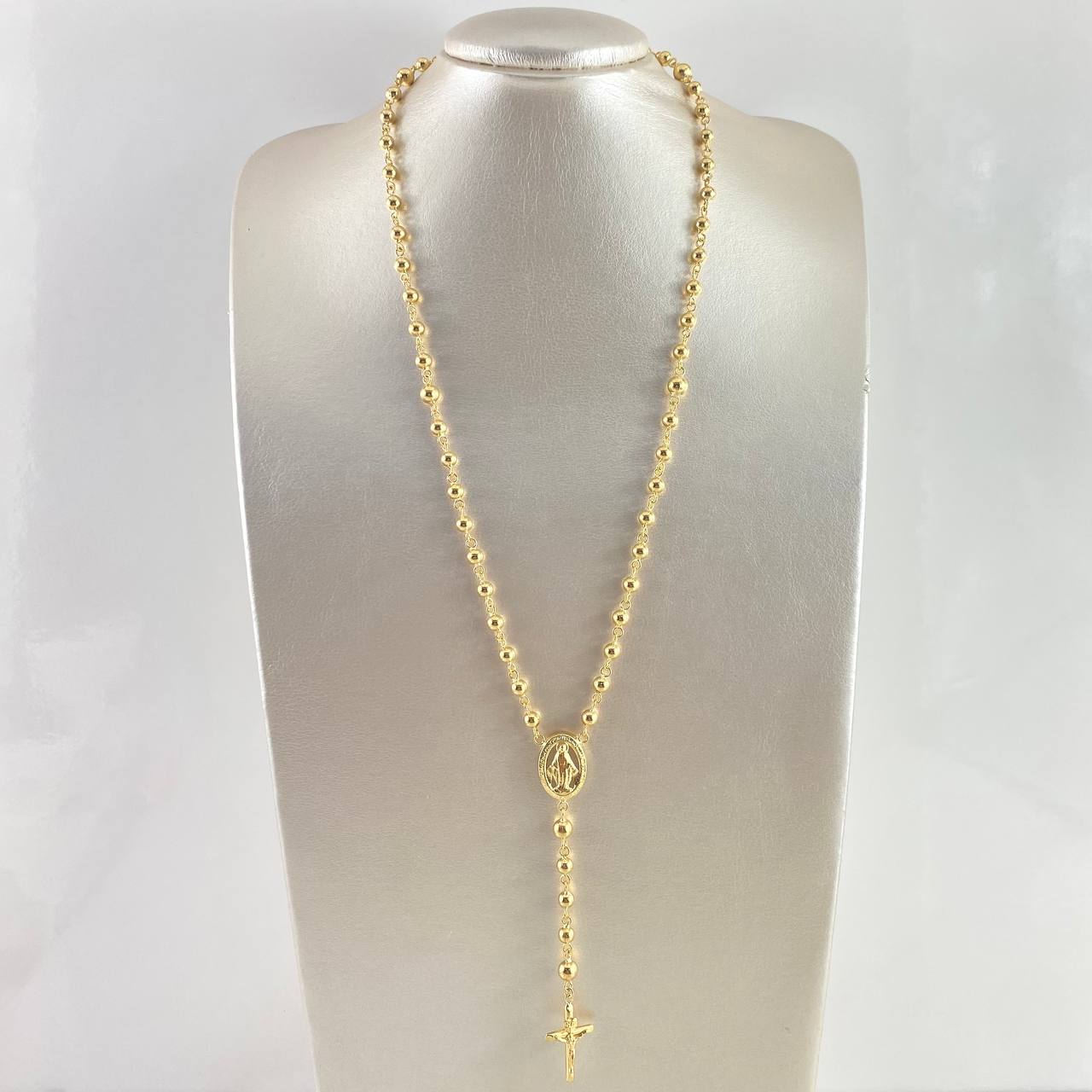 Rosario Virgen Milagrosa 30.9gr / 60cm / 5mm-6mm Oro Amarillo