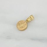 Dije San Benito 0.45 g / 1.6 cm Oro Amarillo 18K