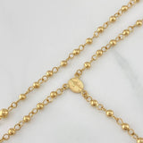Rosario Virgen Milagrosa 6.4 g / 46.5 cm / 4mm-3 mm Oro Amarillo 18K