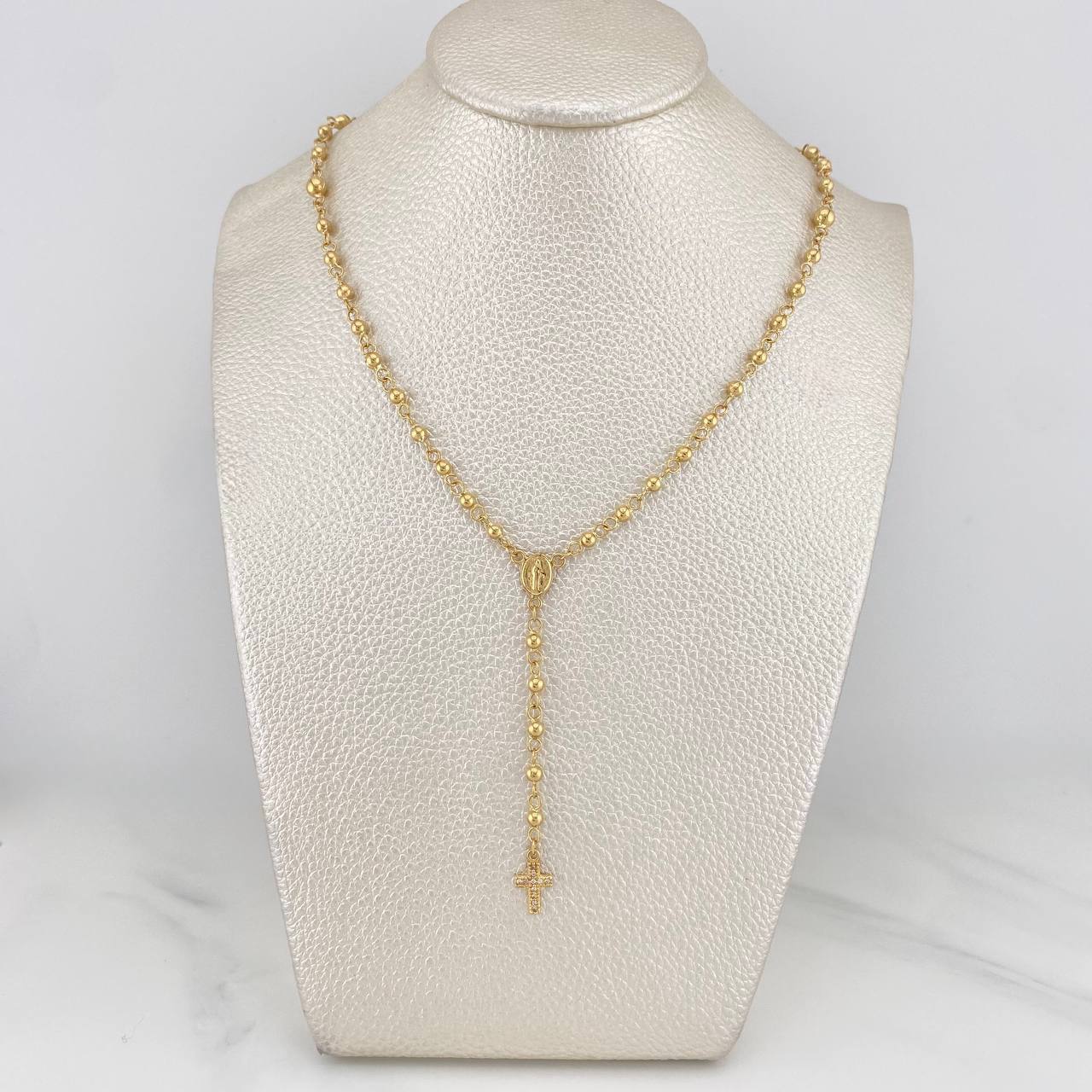 Rosario Virgen Milagrosa 6.5 g / 46.3 cm / 4mm-3 mm Oro Amarillo 18K