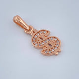 Dije Signo Peso 1.4gr / 2cm / Oro Rosa 18K $