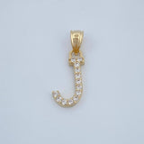 Dije J 0.6gr / 2cm / Oro Amarillo 18K $