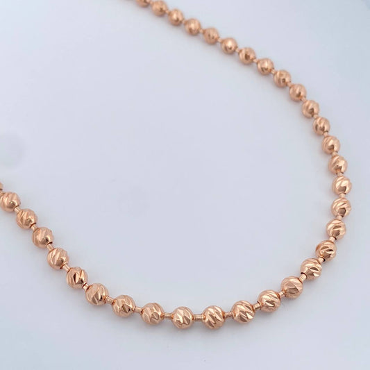 Cadena Militar 29.5gr / 66.5cm / Oro Rosa 18K $