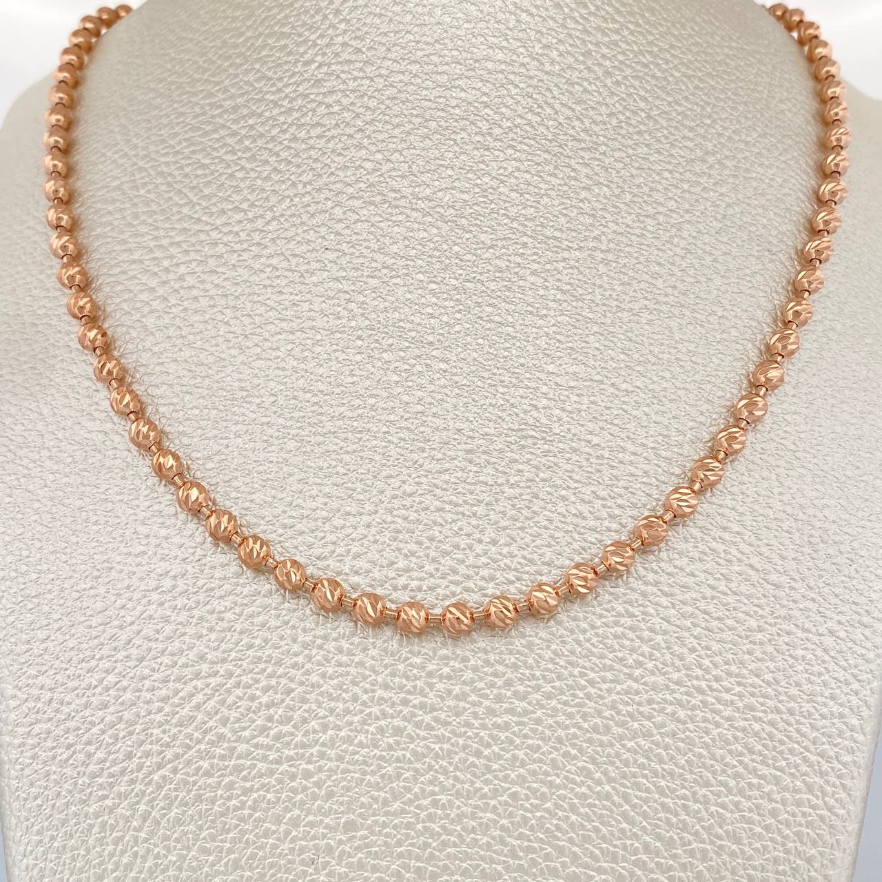 Cadena Militar 29.5gr / 66.5cm / Oro Rosa 18K $