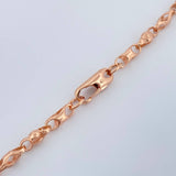 Cadena Rustica Rombos 13.35gr / 45.5cm / 3mm Oro Rosa 18K $
