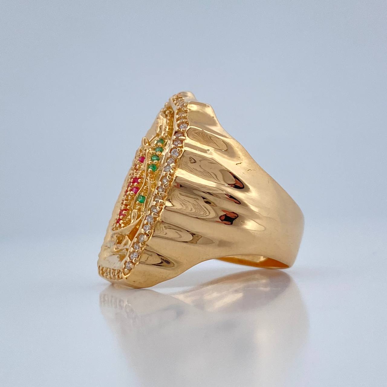 Anillo Virgen de Guadalupe 9.6gr / T8 / Oro Amarillo 18K $