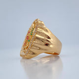 Anillo Virgen de Guadalupe 9.6gr / T8 / Oro Amarillo 18K $