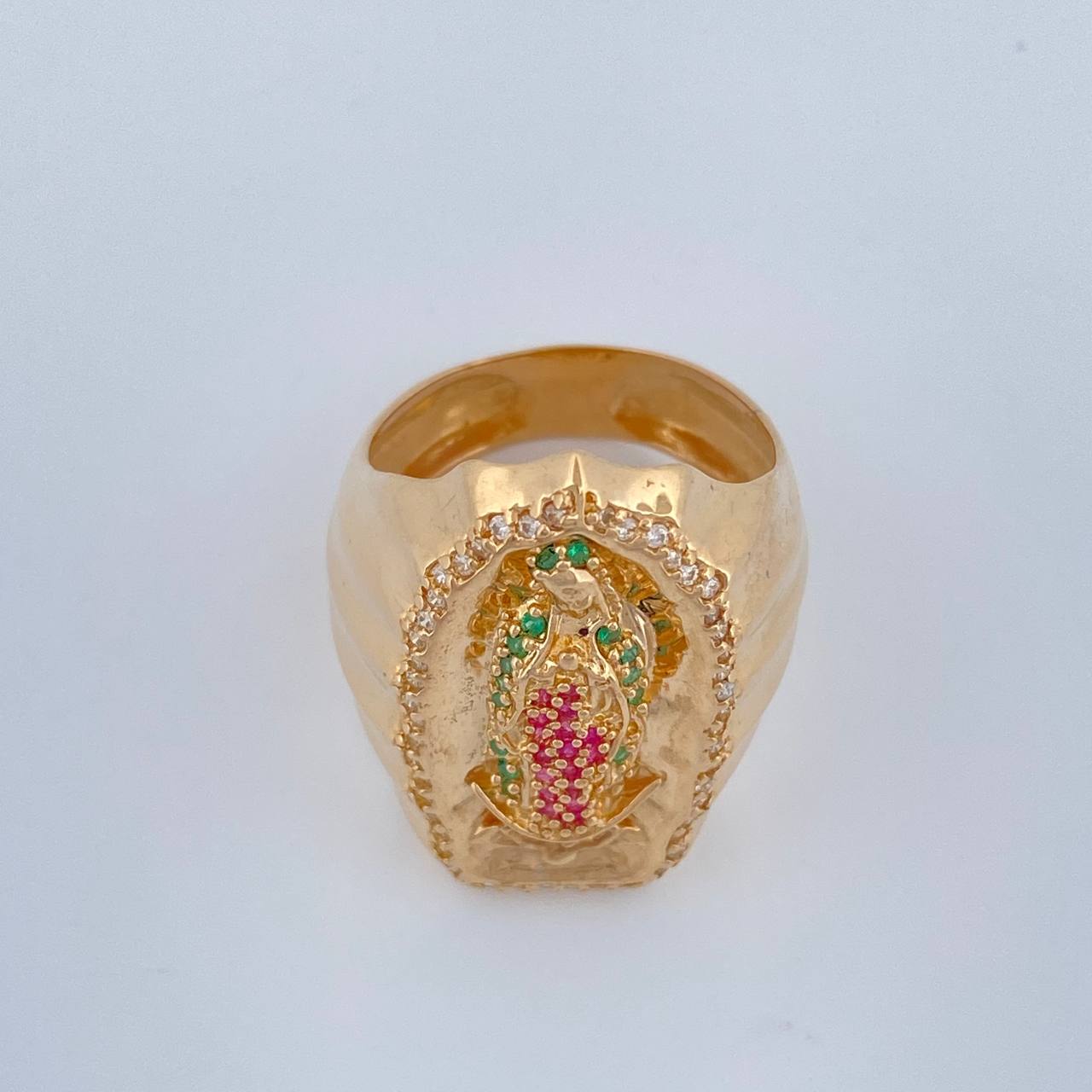 Anillo Virgen de Guadalupe 9.6gr / T8 / Oro Amarillo 18K $