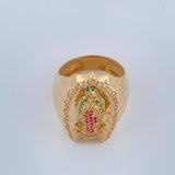 Anillo Virgen de Guadalupe 9.6gr / T8 / Oro Amarillo 18K $