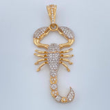 Dije Escorpion 6.1gr / 5cm / Dos Oros Amarillo Blanco 18K $