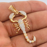 Dije Escorpion 6.1gr / 5cm / Dos Oros Amarillo Blanco 18K $