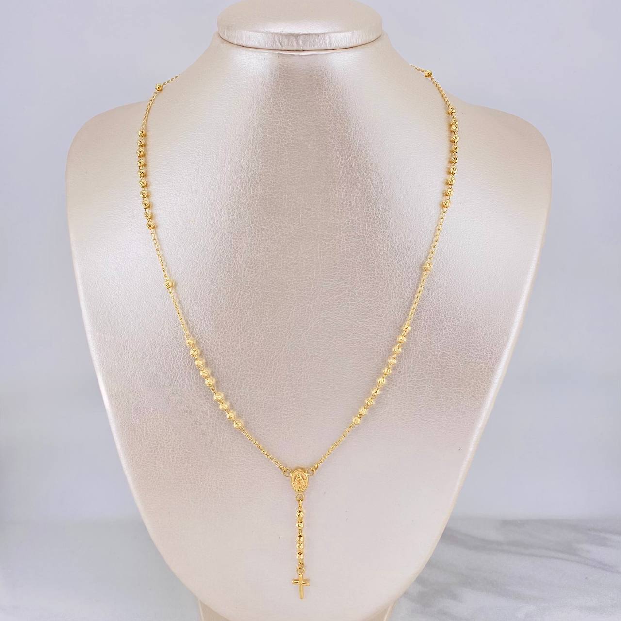 Rosario Virgen Milagrosa 5.75g / 50cm / 3mm Oro Amarillo 18K