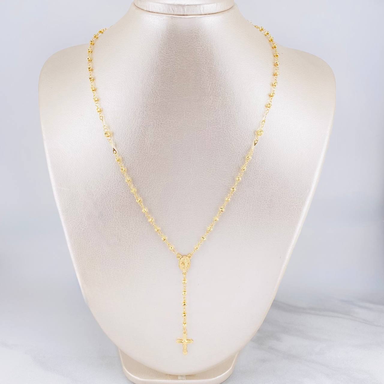Rosario Virgen Milagrosa 6.3g / 50cm / 3mm Oro Amarillo 18K