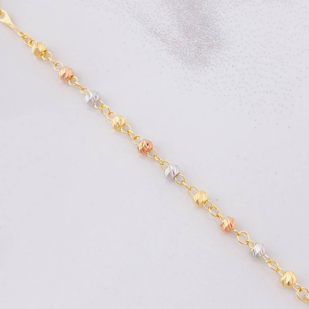 Rosario Virgen Milagrosa 6.35g / 50cm / 3mm Tres Oros 18K