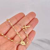 Rosario Virgen Milagrosa 6.05g / 50cm / 3mm Tres Oros 18K