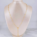 Rosario Virgen Milagrosa 6.35g / 50cm / 3mm Tres Oros 18K