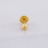 Topo Único Bola Diamantada 0.2g / 3mm Oro Amarillo 18K