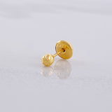 Topo Único Bola Diamantada 0.2g / 3mm Oro Amarillo 18K