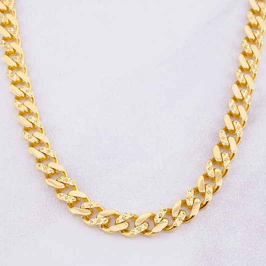 Cadena Cubana Infinito 23.05g / 55cm / 6.4mm Oro Amarillo 18K