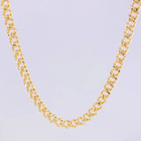 Cadena Cubana Infinito 14.4g / 50cm / 4.8mm Oro Amarillo 18K