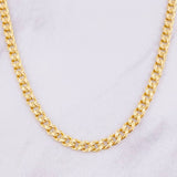 Cadena Cubana Infinito 14.4g / 50cm / 4.8mm Oro Amarillo 18K