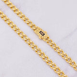 Cadena Cubana Infinito 15.65g / 55cm / 4.8mm Oro Amarillo 18K