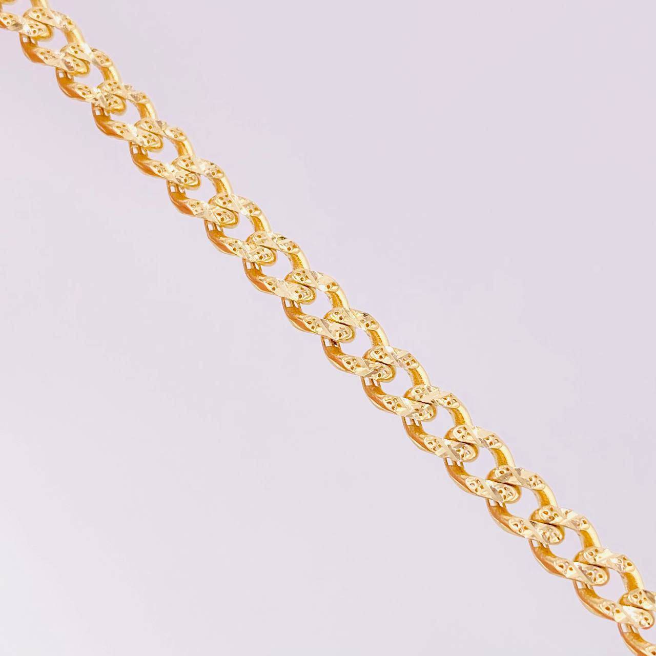 Cadena Cubana Infinito 15.65g / 55cm / 4.8mm Oro Amarillo 18K
