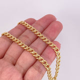 Cadena Cubana Infinito 15.65g / 55cm / 4.8mm Oro Amarillo 18K