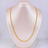 Cadena Cubana Infinito 15.65g / 55cm / 4.8mm Oro Amarillo 18K