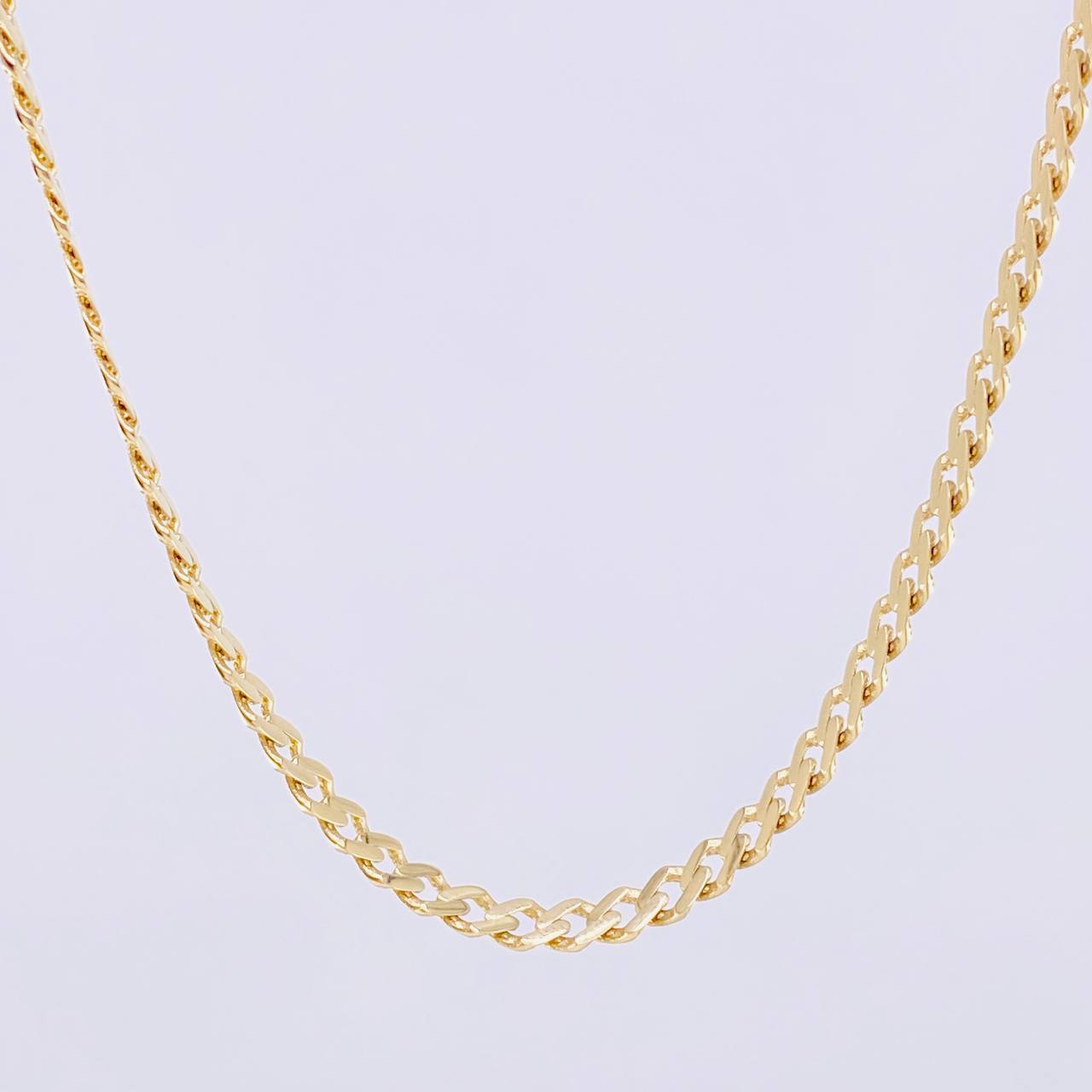 Cadena Cubana Infinito 8.35g / 45cm / 3.8mm Oro Amarillo 18K
