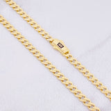 Cadena Cubana Infinito 8.35g / 45cm / 3.8mm Oro Amarillo 18K