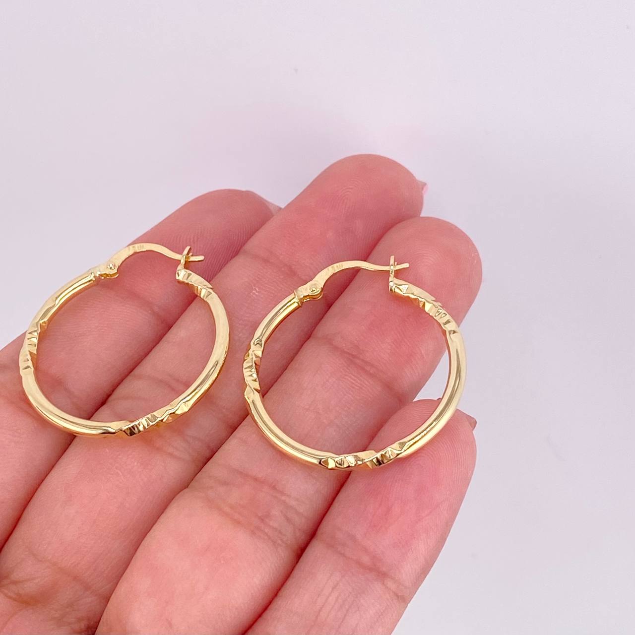 Candongas Megan 1.85g / 2.9cm Oro Amarillo 18K