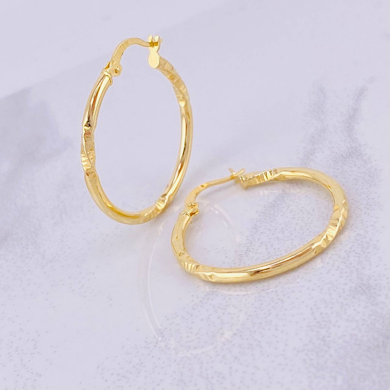 Candongas Megan 1.8g / 3cm Oro Amarillo 18K